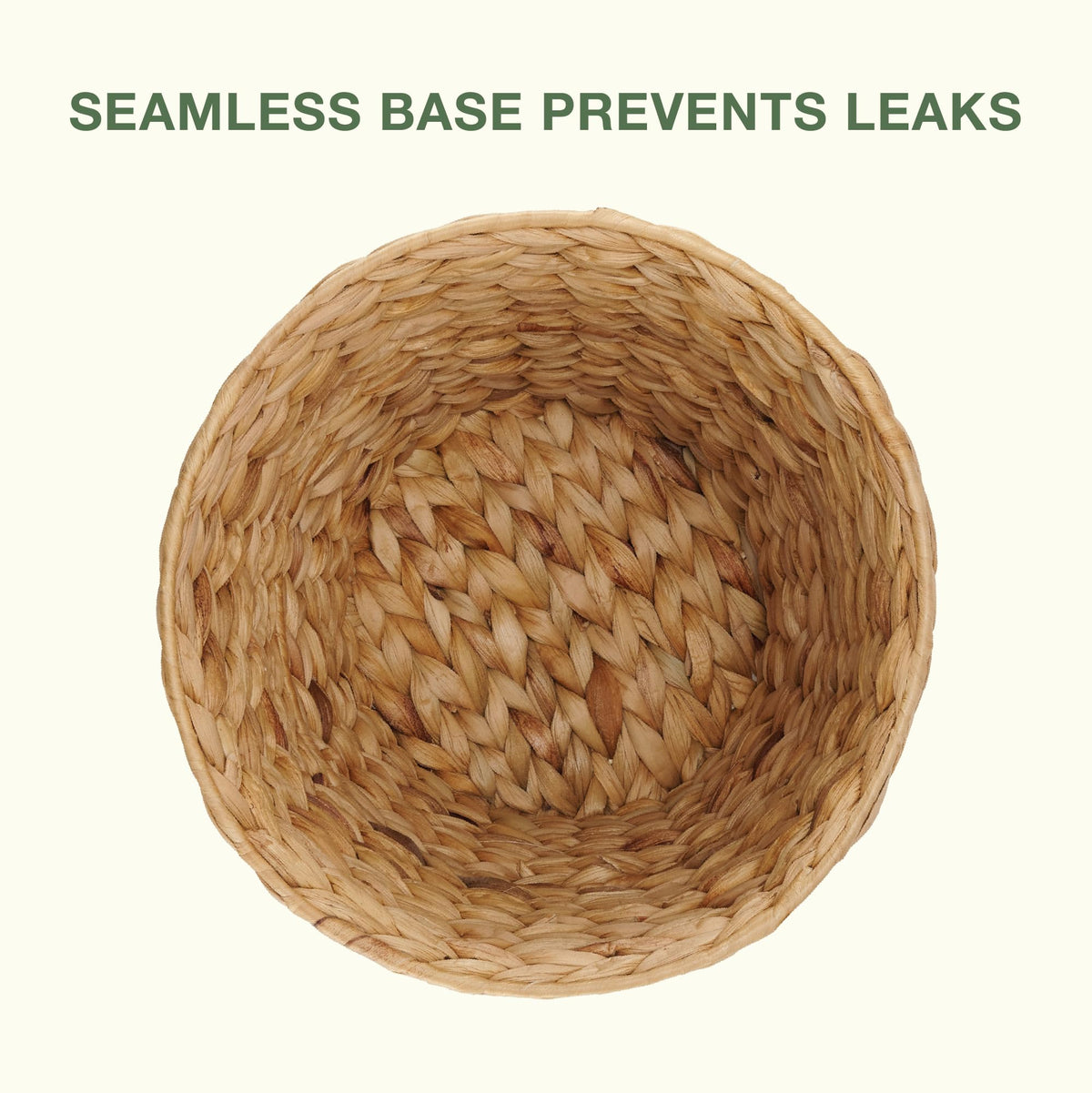 84ECO planter cover with wicker design fits stylish plant display