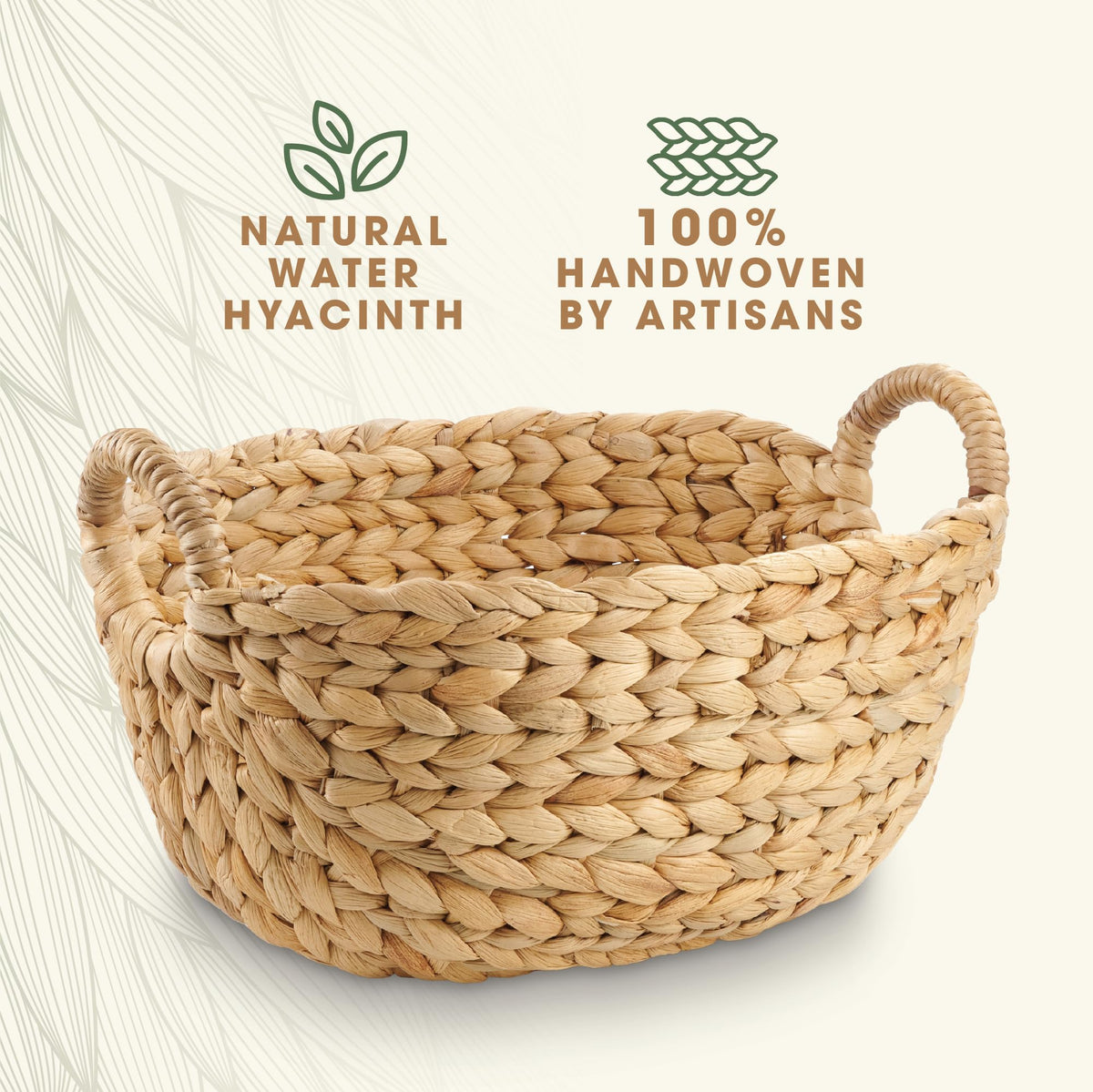 84ECO wicker storage baskets ideal for shelves and desks, organizing spaces
