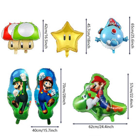 88xiaoyun Super Mario foil balloons with vibrant characters for lively party visuals