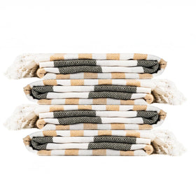 9Threads Turkish towel folded to show compact travel-ready size