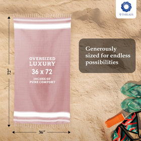 9Threads towel folded flat, suitable for compact packing.
