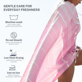 9Threads oversized 36x72-inch towel folds for travel