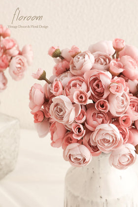 Floroom artificial flowers dusty rose wedding decor for long-lasting centerpieces
