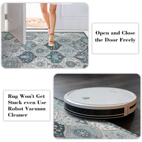 Lahome Moroccan Trellis rug machine-washable design simplifies maintenance.