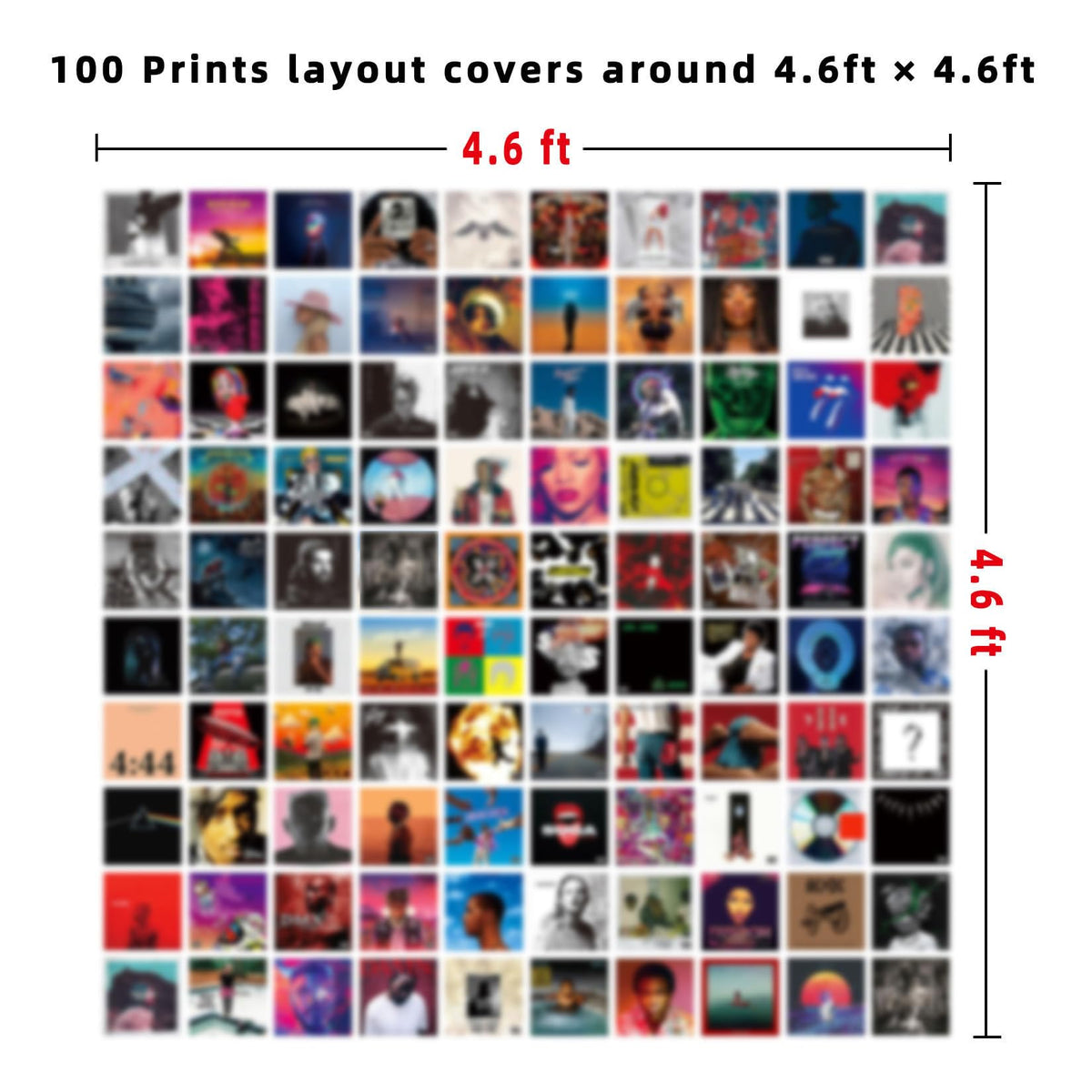 A ART·ZONE 5x5 inch album-cover posters with matte finish for rich color.