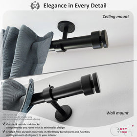 A Key Tech ceiling-wall installation bracket kit demonstrates versatile mounting options