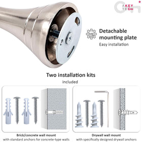 A Key Tech bracket fits 3/4 to 1 inch rods