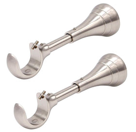 A Key Tech heavy-duty curtain rod brackets showing 6-inch wall clearance for deep window sills