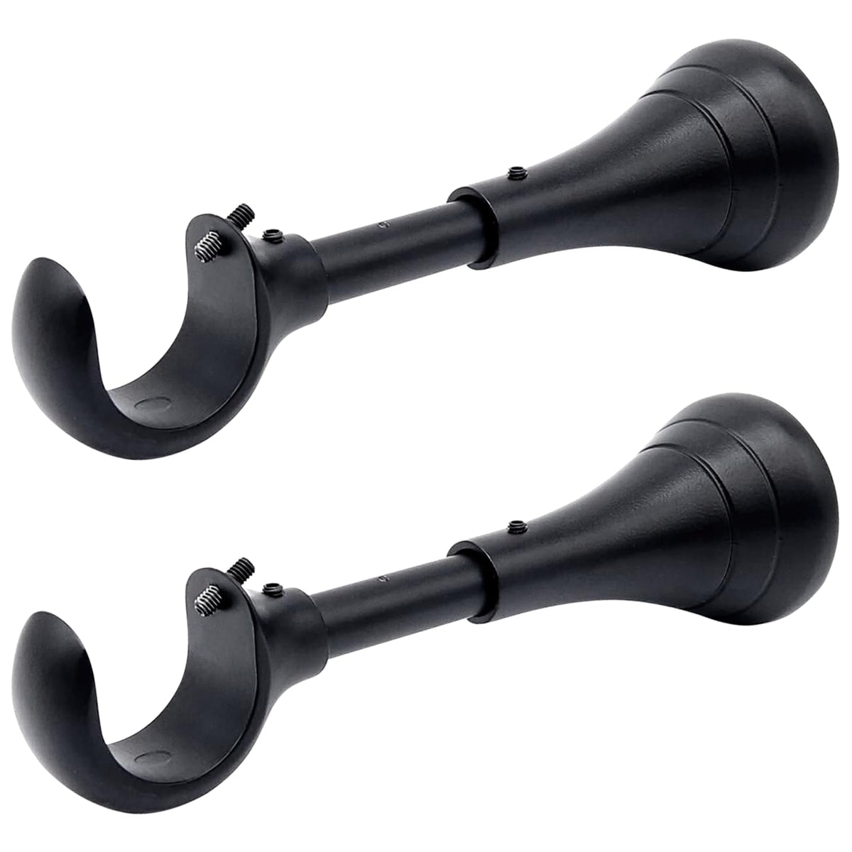 A Key Tech heavy-duty curtain rod brackets with 6-inch wall clearance