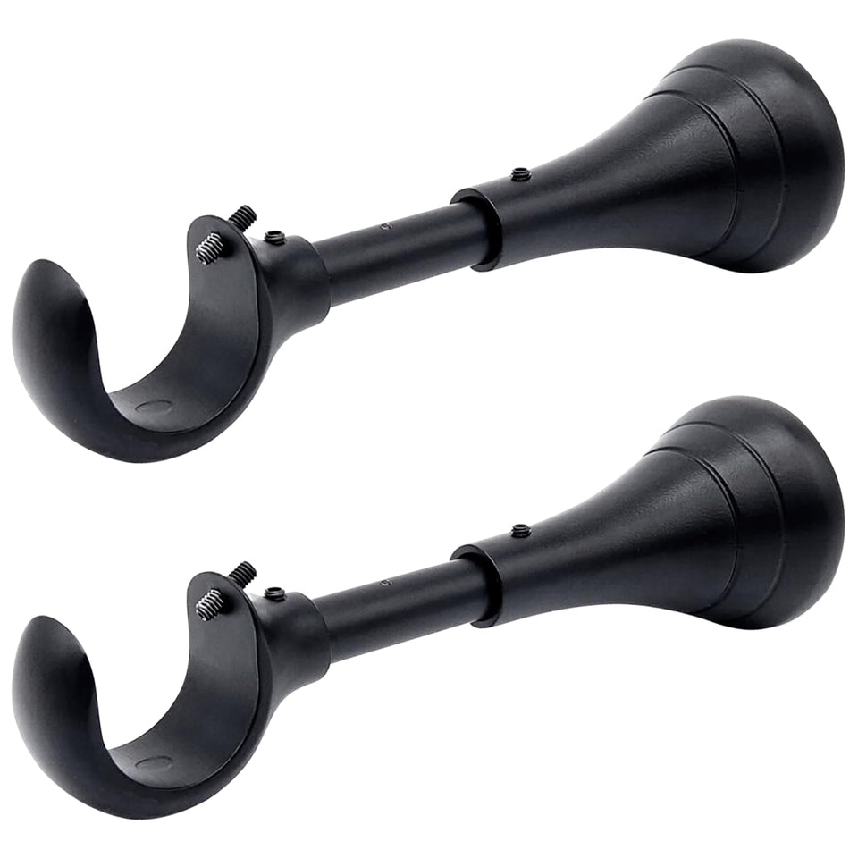 A Key Tech heavy-duty curtain rod brackets with 6-inch wall clearance