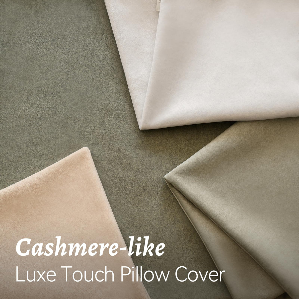 a moment waterproof pillow cover in green, side view, showcasing durable microfiber for daily use