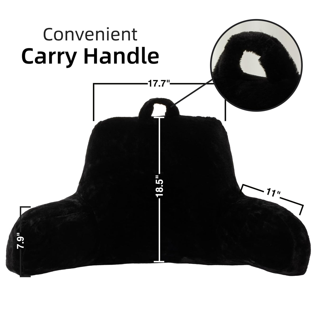 A Nice Night backrest with arms extending for neck and shoulder relief.