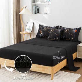A Nice Night cushion cover 18x18 adds color and texture to the bed.