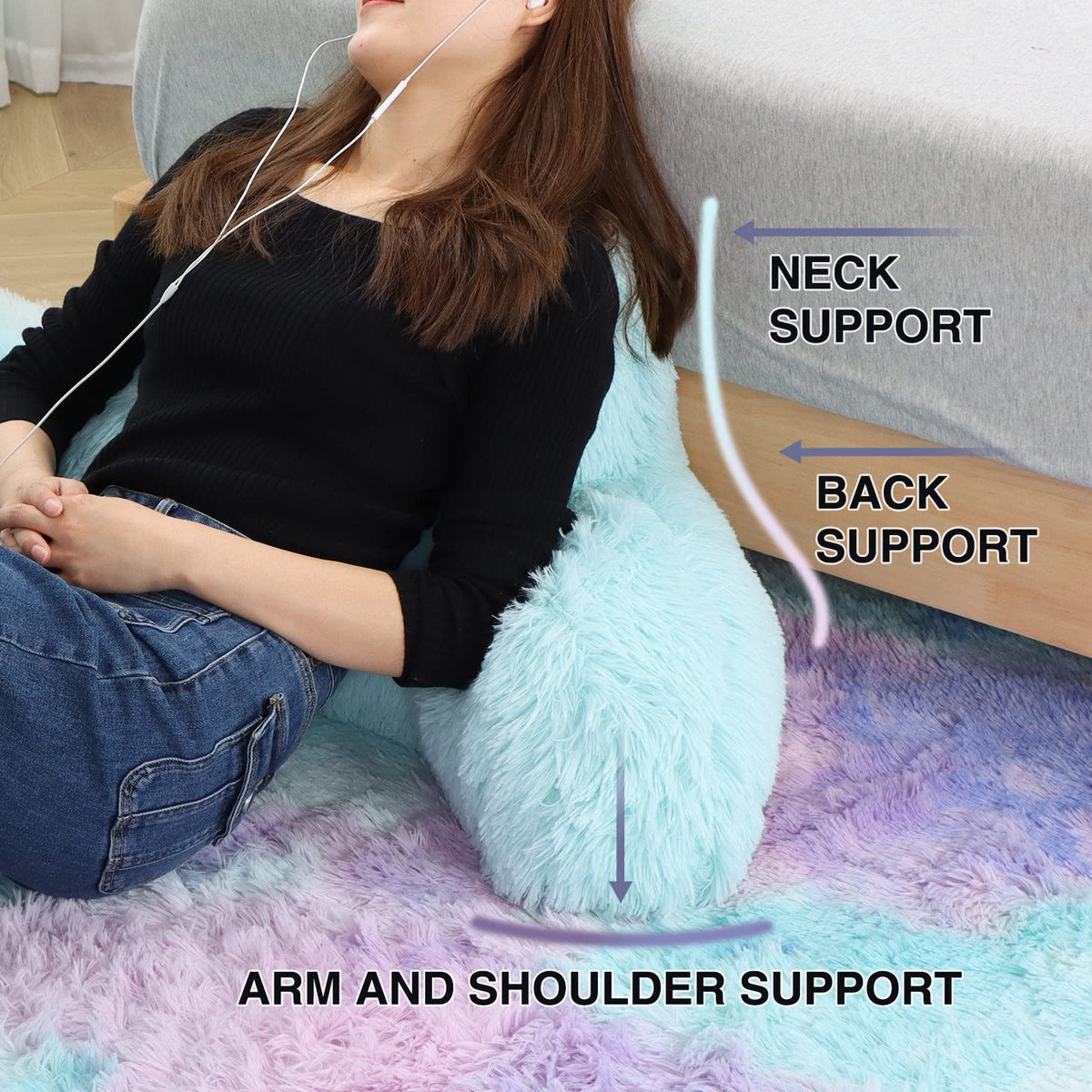 A Nice Night back rest carry handle for easy transport between rooms