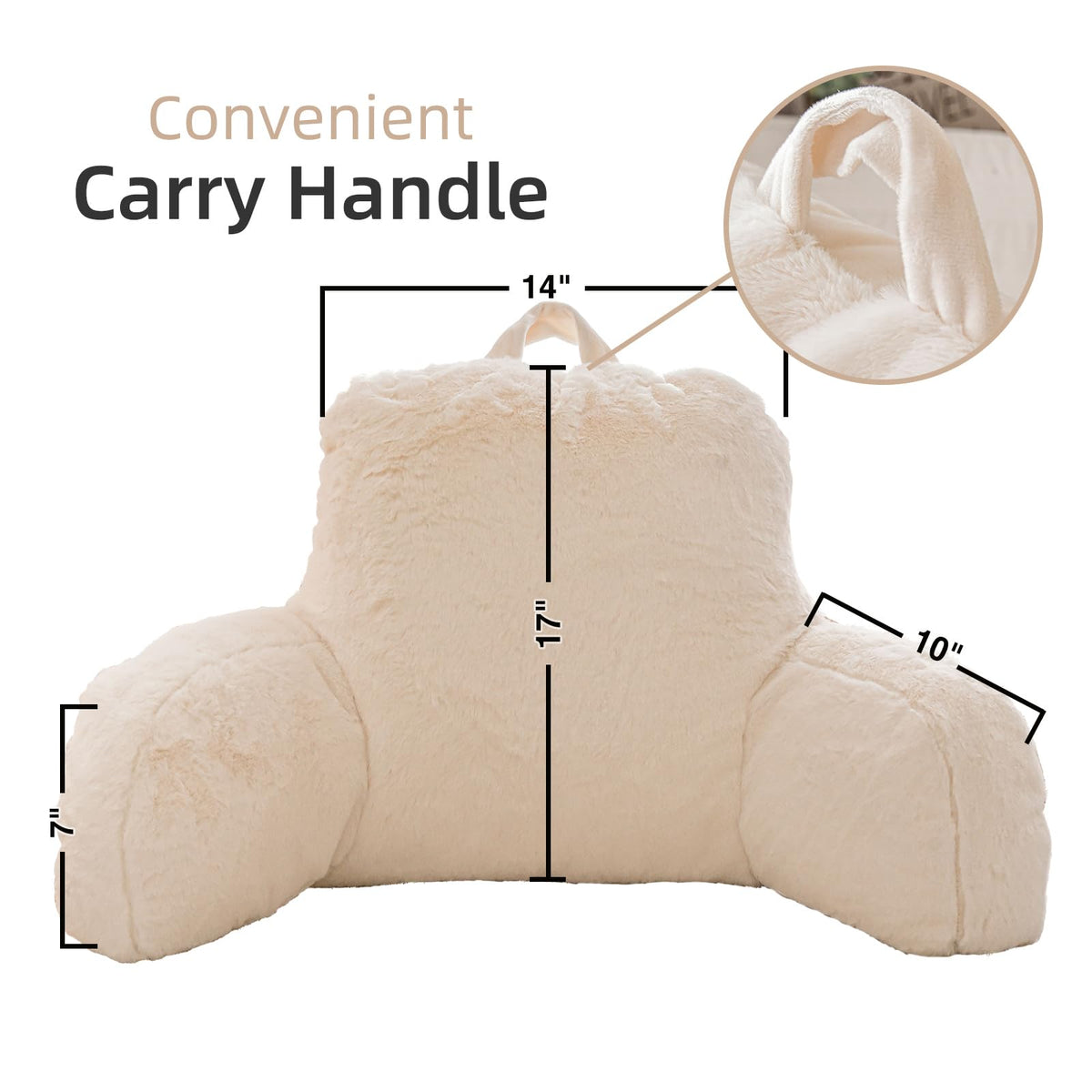 A Nice Night reading pillow on bed wedge demonstrates full back support during relaxed reading