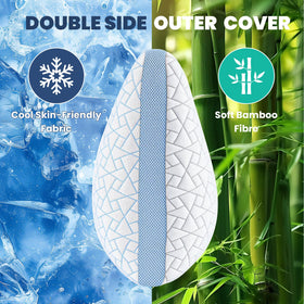 A-Pce shredded memory foam-fillers image emphasizes customizable loft and firmness.