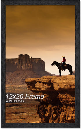A PLUS MAX 12x20 frame front view for elegant wall display.