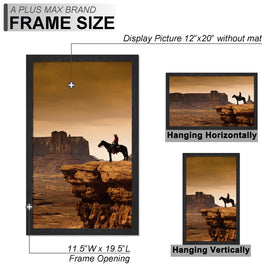 A PLUS MAX wood-grain finish frame adds natural texture.