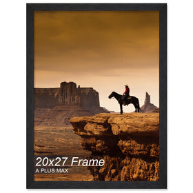 A PLUS MAX 20x27 frame front view showcases a clean wall display.