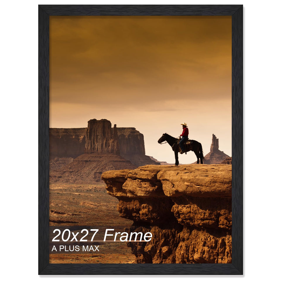 A PLUS MAX 20x27 frame front view showcases a clean wall display.