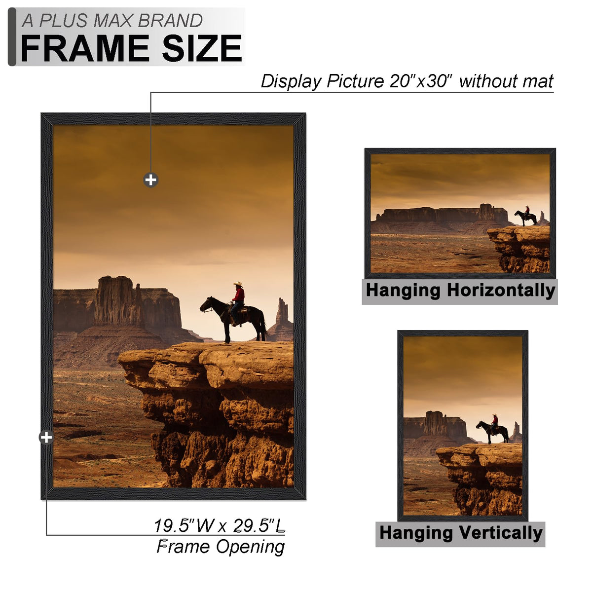 A PLUS MAX frame side profile shows slim, lightweight design.