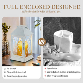 Aaffkaa Candle Warmer Lamp with dimmed brightness for mood lighting.