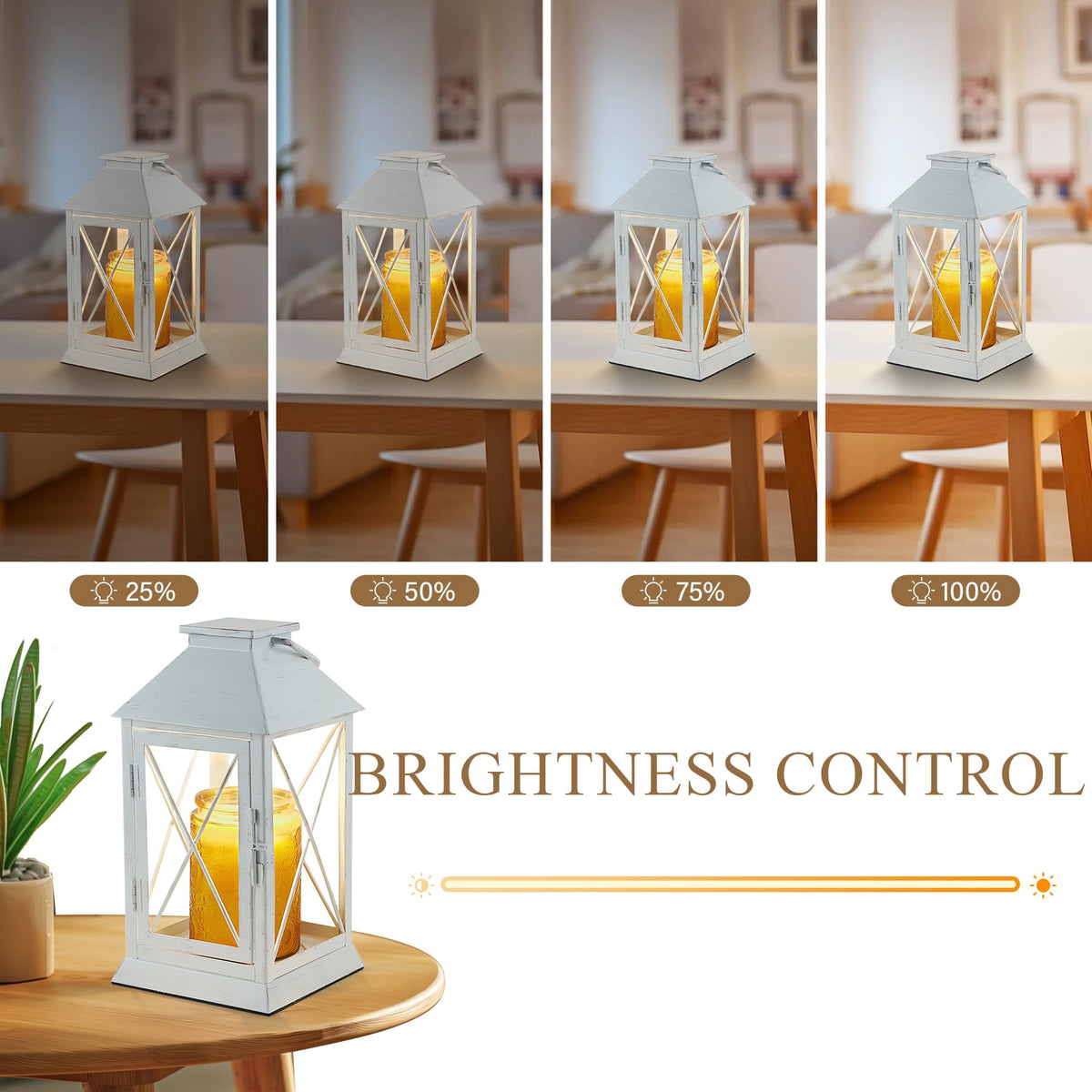 Aaffkaa Candle Warmer Lamp, side view with accessible controls and sleek design.