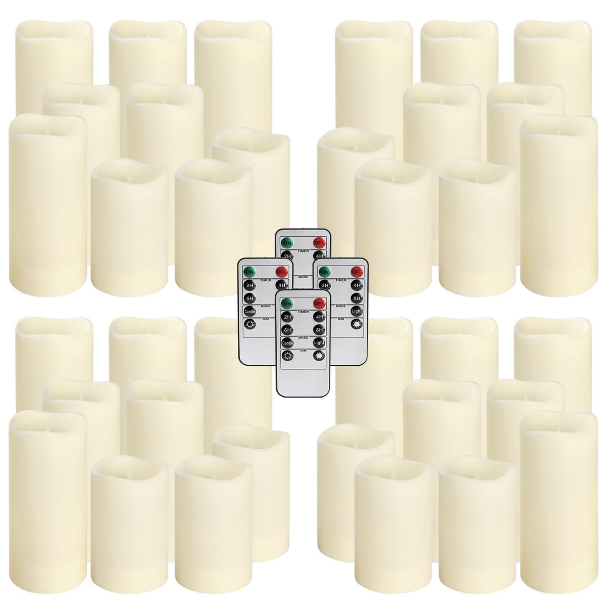 Aamdkcyu flameless candles glow with warm flicker for safe family spaces