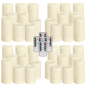 Aamdkcyu flameless candles glow with warm flicker for safe family spaces