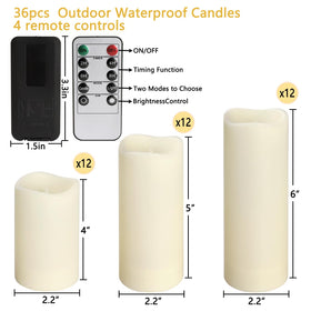 Aamdkcyu waterproof outdoor candles for porch or garden use