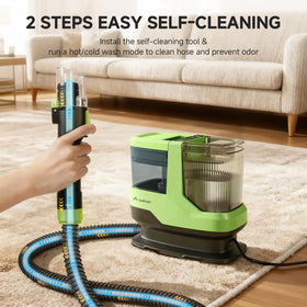AAOBOSI C688 self-cleaning cycle flushing residue to prevent odors.