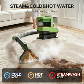 AAOBOSI C688 steam wash action lifting stains from upholstery.