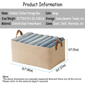 AARAINBOW stackable fabric bin for closet shelves maximizes space and order.