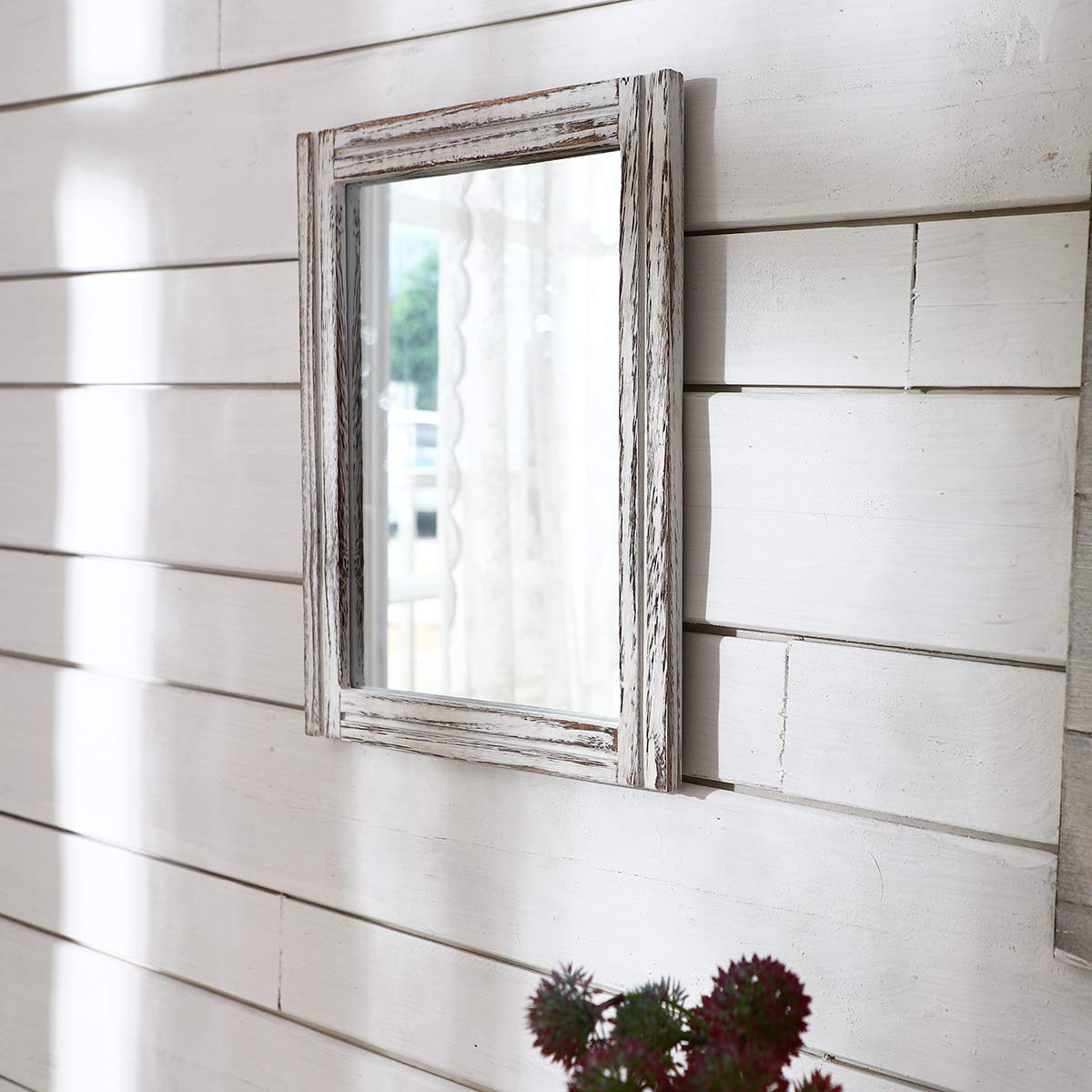 AAZZKANG dresser or console table mirror elevates vanity area with vintage flair.