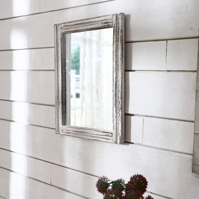 AAZZKANG dresser or console table mirror elevates vanity area with vintage flair.