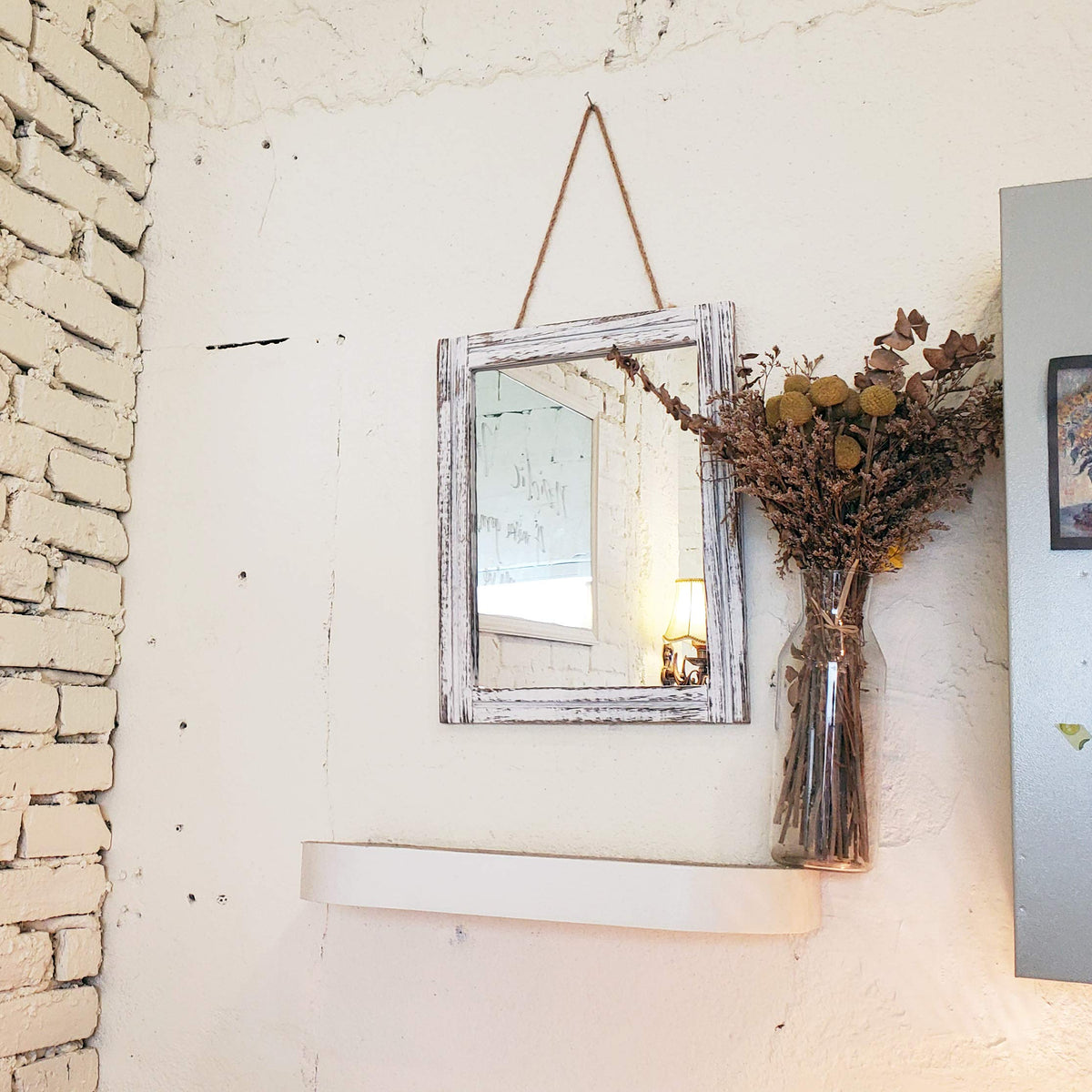 AAZZKANG decorative wall mirror suits bathroom or hallway for practical elegance.