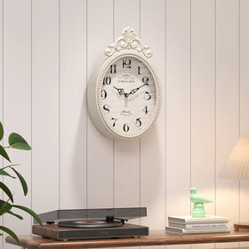Abdurey 10.4 inch wall clock fits compact spaces with classic appeal.