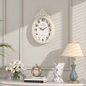 Abdurey farmhouse decor wall clock adds rustic flair to bathroom or entryways.