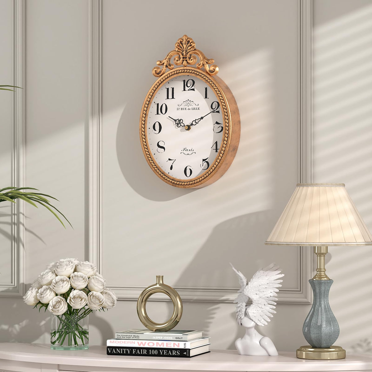 Abdurey quartz silent movement provides peaceful, ticking-free operation.