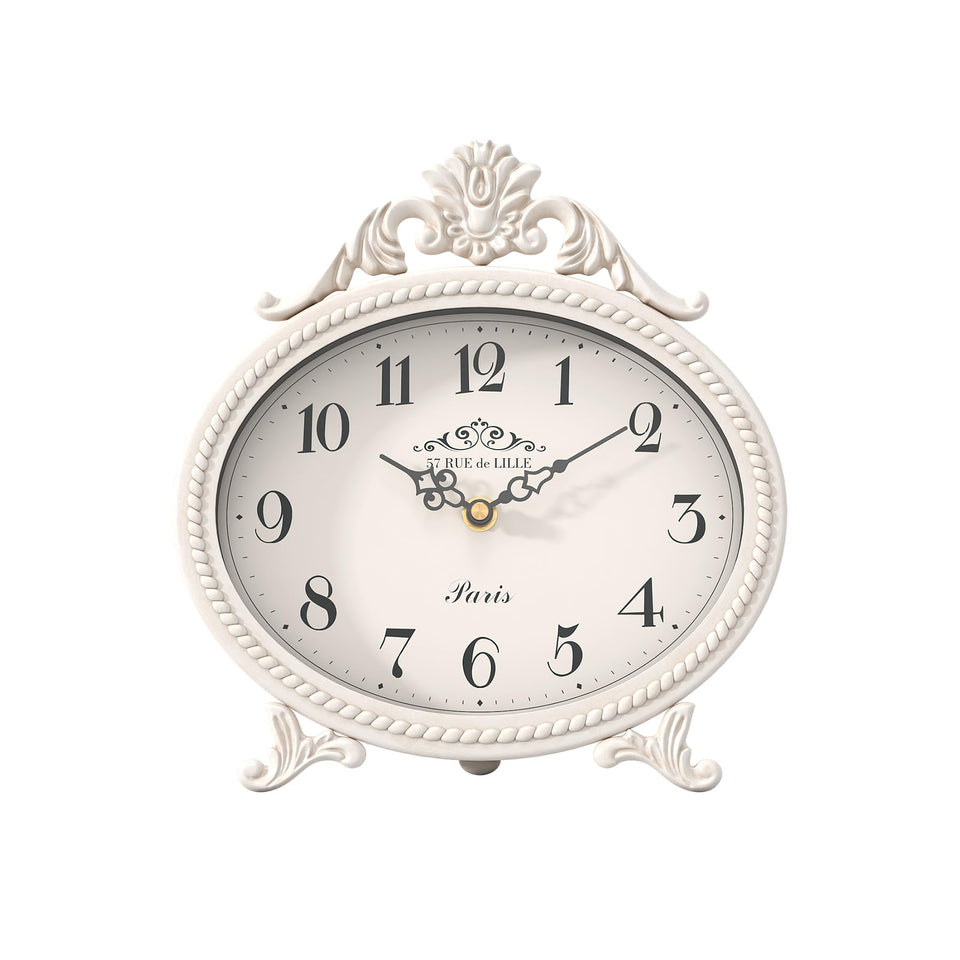 Abdurey vintage table clock on stand enhances any room with timeless charm.