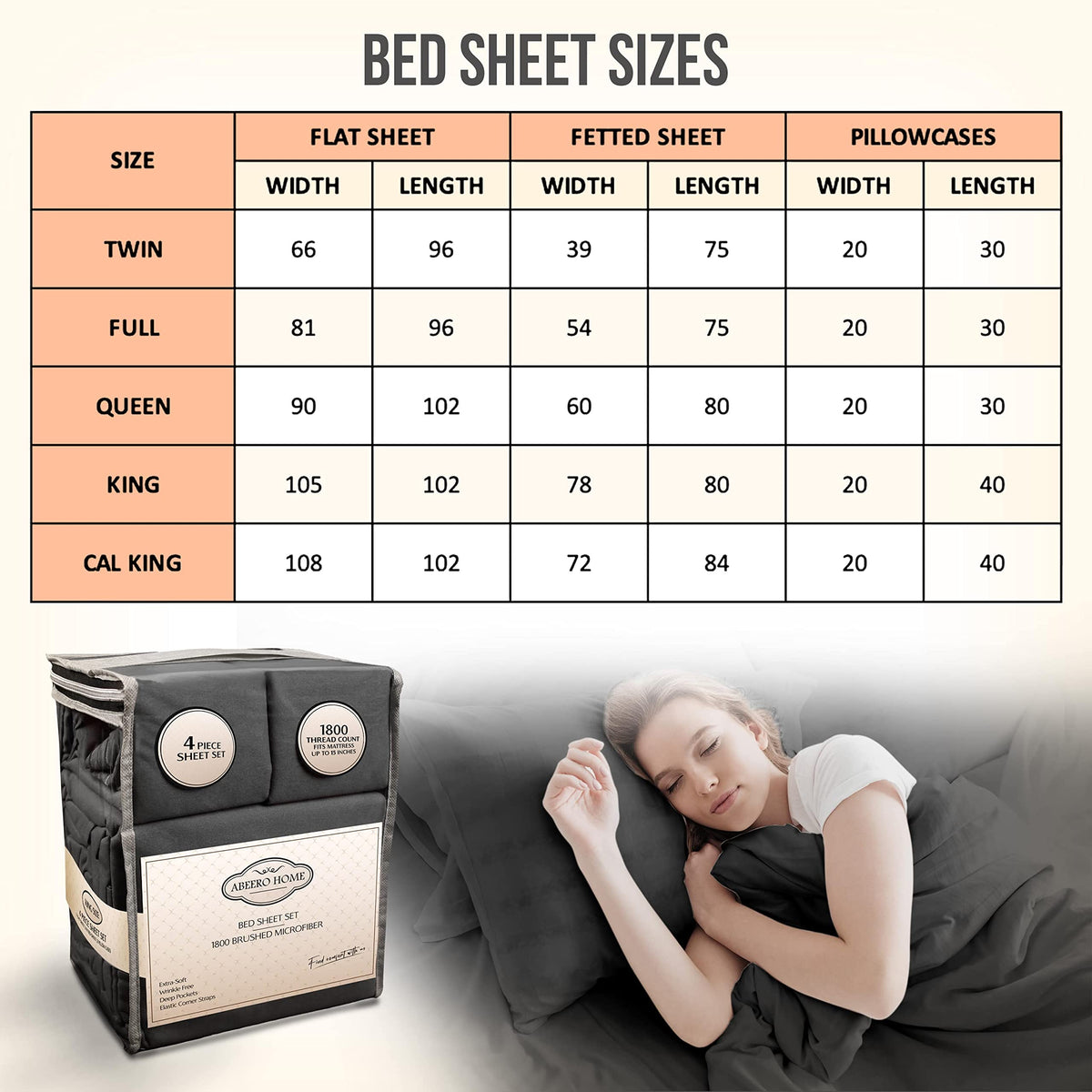 Abeero Home breathable microfiber texture for cool, comfortable sleep