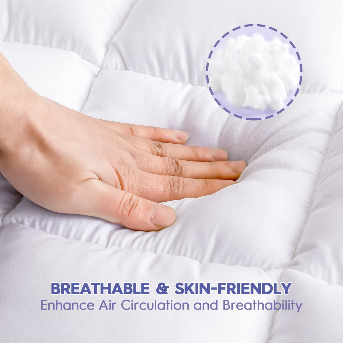 ABENE soft microfiber cover creates breathable, skin-friendly surface.