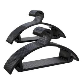 ABHENG non-slip hanger with TPR grip keeps fabrics secure and wrinkle-free