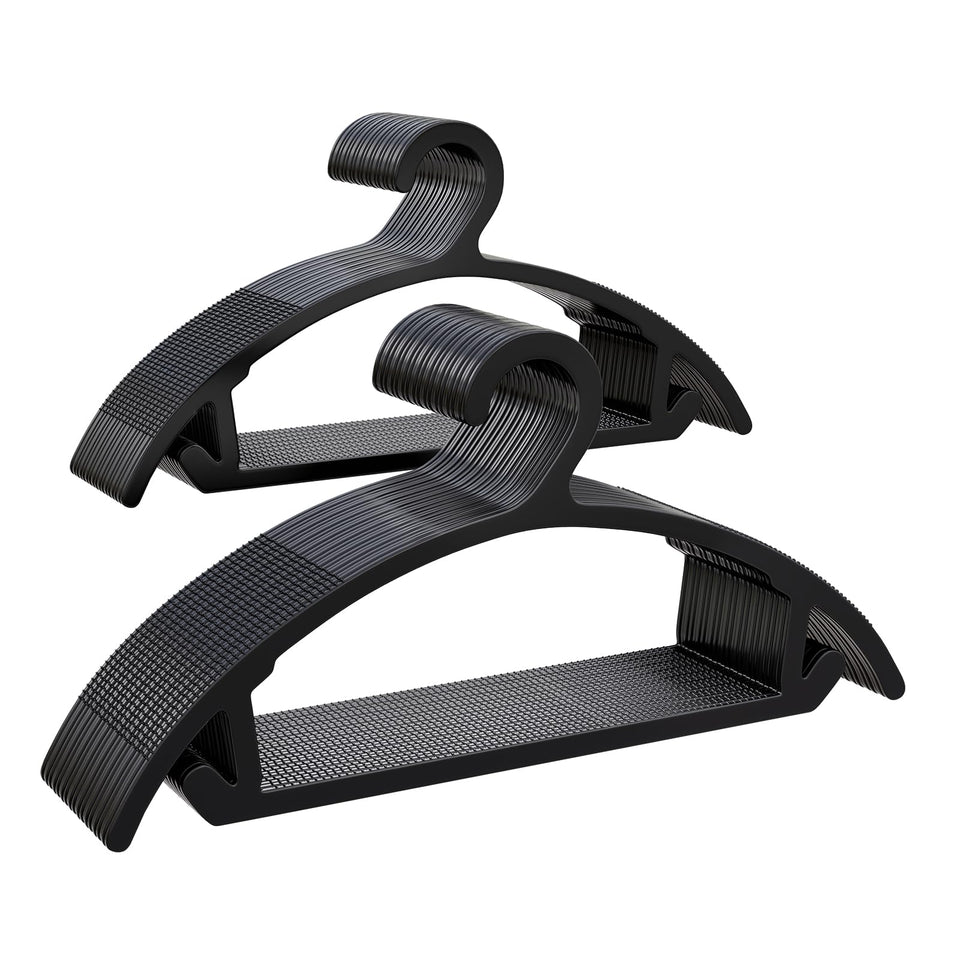 ABHENG non-slip hanger with TPR grip keeps fabrics secure and wrinkle-free