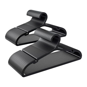 ABHENG 80-pack non-slip hangers securely grip garments for a tidy closet