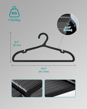 ABHENG sturdy hangers resist warping for durable closet storage.
