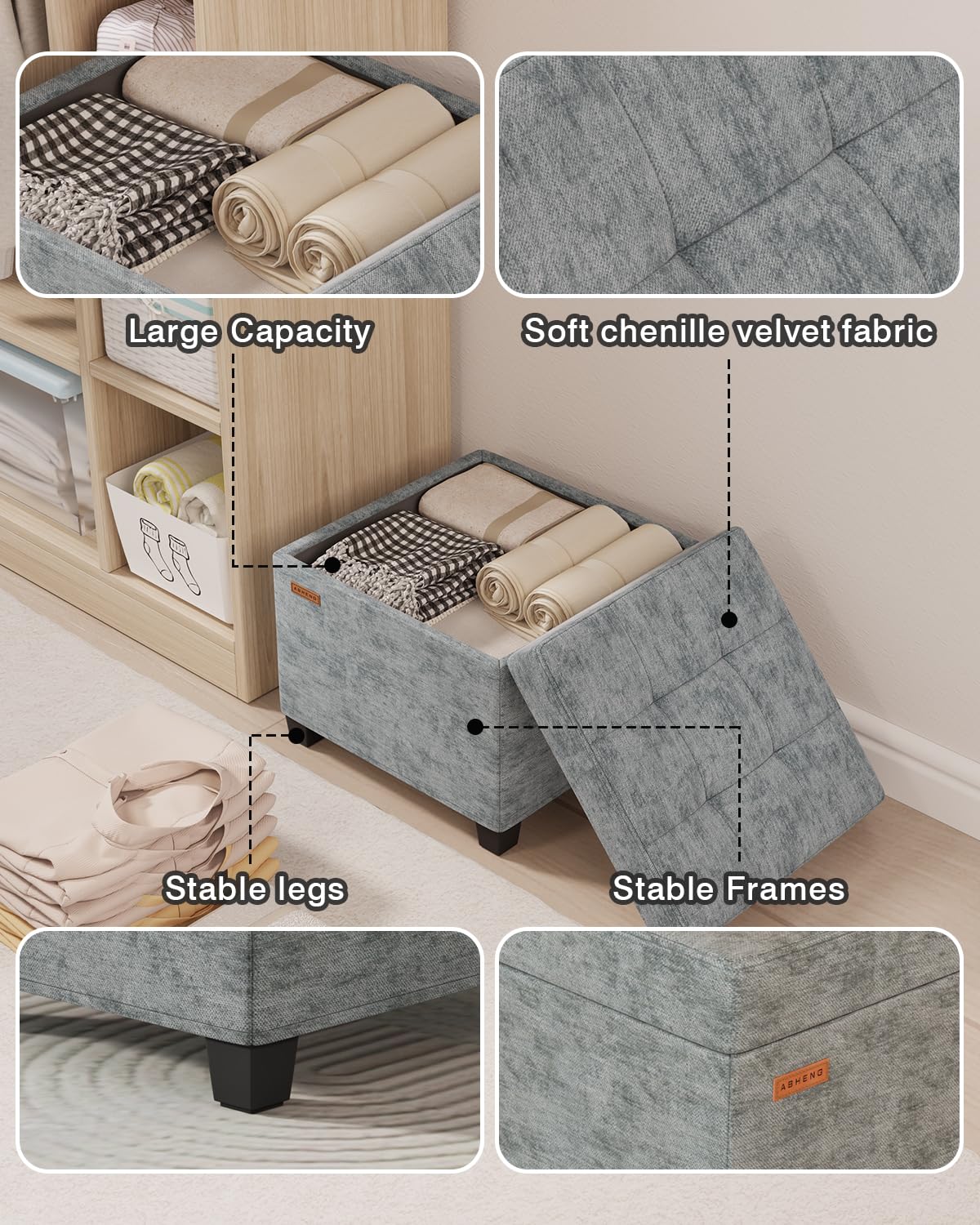 ABHENG easy assembly with included tools and six-step setup