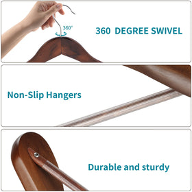 ABHENG heavy-duty construction holds heavy coats and thick suits.