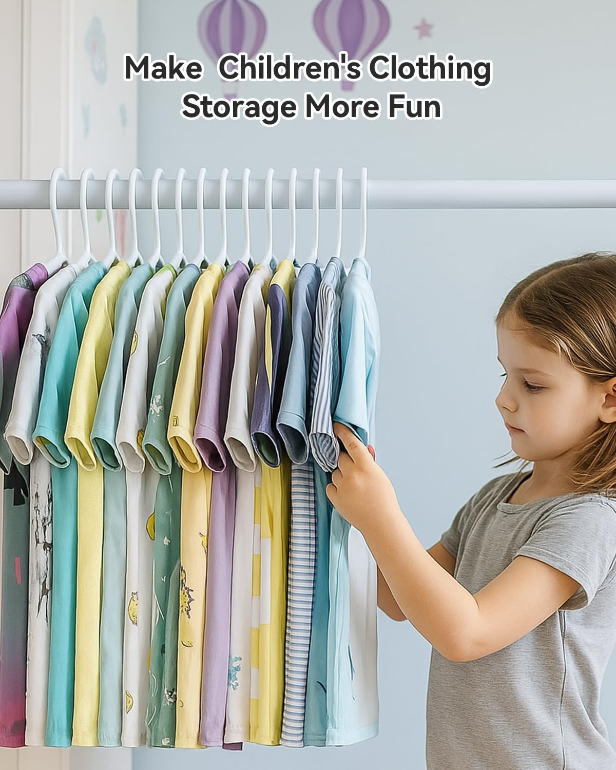 ABHENG slim hangers maximize closet space for growing wardrobes.