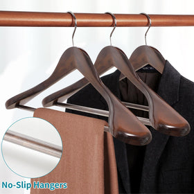 ABHENG non-slip trouser bar keeps pants flat and secure.